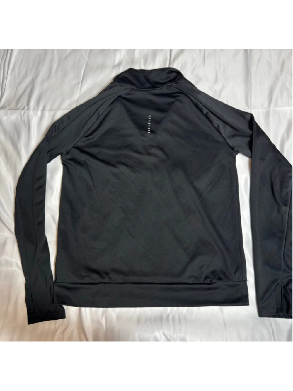 Women's Nike Black Dri-FIT Long Sleeve Running Tee S with White Logo